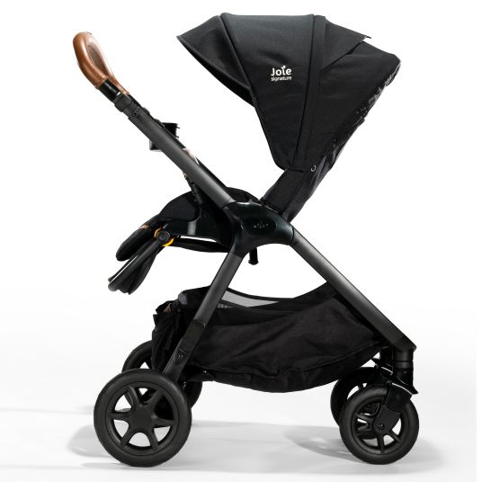 joie Buggy & pushchair Finiti up to 22 kg load capacity with reclining position, telescopic push bar, convertible sports seat incl. rain cover, adapter, back cushion, cup holder & crossbody bag - Signature - Eclipse