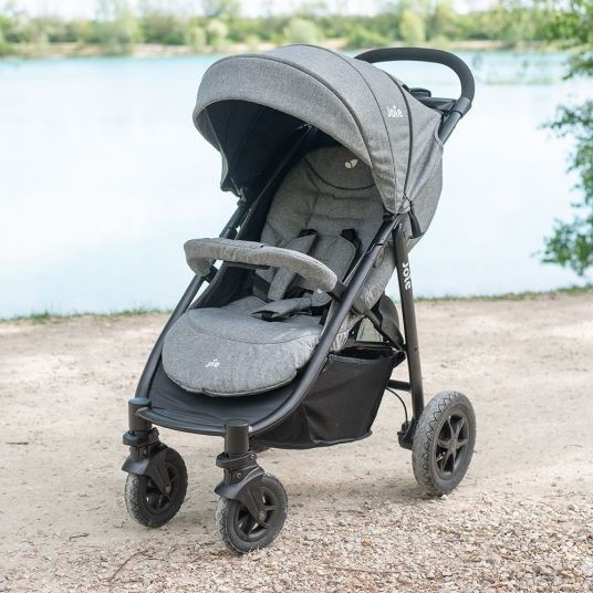 joie Buggy & stroller Litetrax 4 Air with pneumatic tires incl. rain cover, insect screen and reflector kit - Chromium