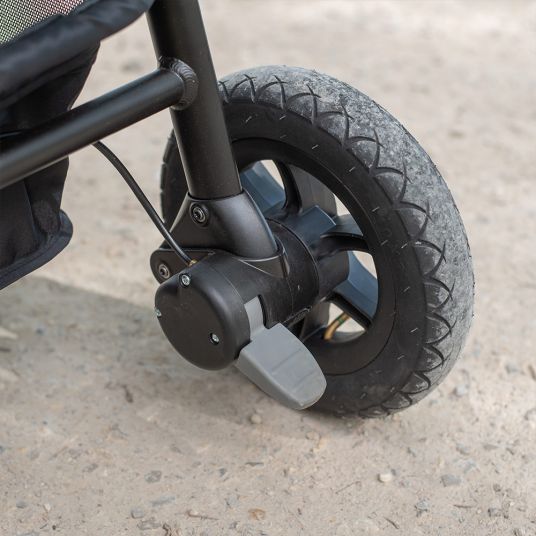 joie Litetrax 4 Air passeggino e carrozzina con pneumatici e parapioggia - Cromo