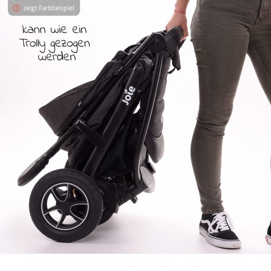 joie Buggy & stroller Litetrax 4 AIR with pneumatic tires, pushers storage compartment & rain cover - Gecko