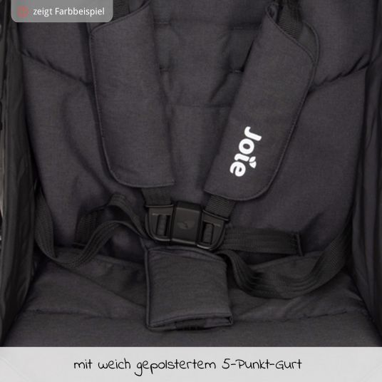 joie Litetrax 4 AIR Stroller & Pushchair with Pneumatic Tires, Slider Storage & Raincover - Gray Flannel