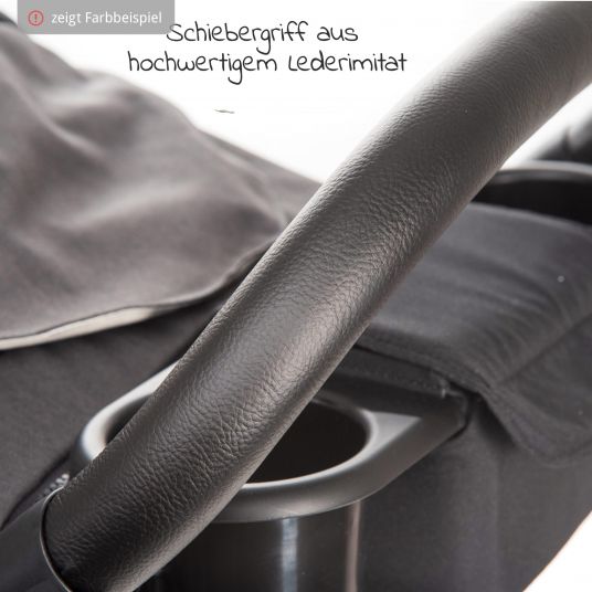 joie Buggy & Sportwagen Litetrax 4 AIR mit Luftreifen, Schieber-Ablagefach & Regenschutz - Gray Flannel