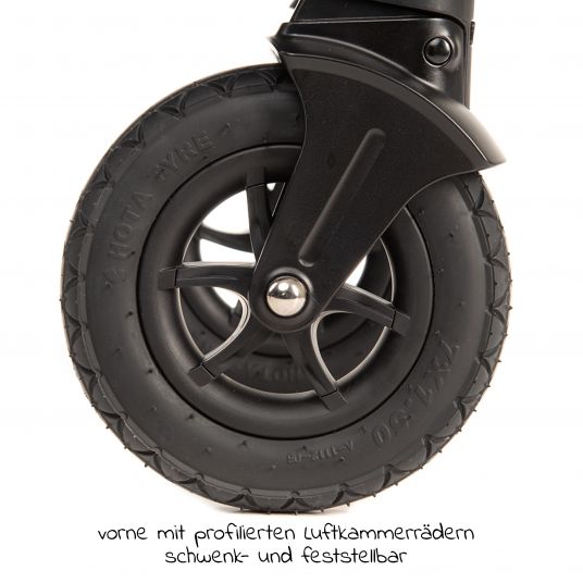 joie Buggy & Sportwagen Litetrax 4 Air mit Luftreifen, Schieber-Ablagefach & Regenschutz inkl. Fußsack Litetrax - Coal