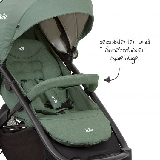 joie Buggy & stroller Litetrax 4 DLX with telescopic slider, rain cover loadable up to 22 kg - Laurel