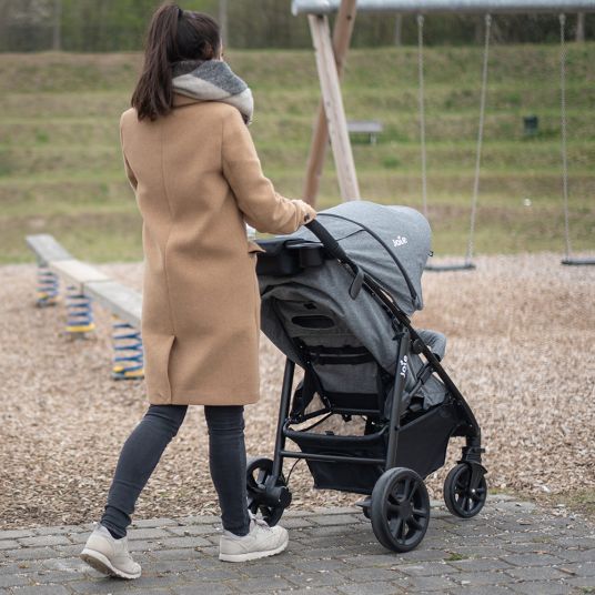 joie Buggy & stroller Litetrax 4 incl. rain cover, cup holder, insect screen & reflector kit - Chromium
