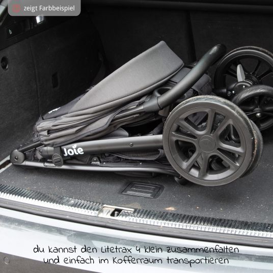 joie Buggy & Sportwagen Litetrax 4 mit Schieber-Ablagefach & Regenschutz - Cinnamon