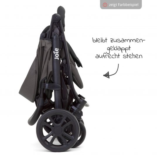 joie Buggy & Stroller Litetrax 4 with Slider Storage & Raincover incl. Footmuff Litetrax - Gray Flannel