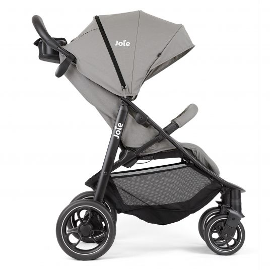joie Buggy & pushchair Litetrax up to 22 kg load capacity with slide storage compartment incl. insect screen & rain cover - Pebble