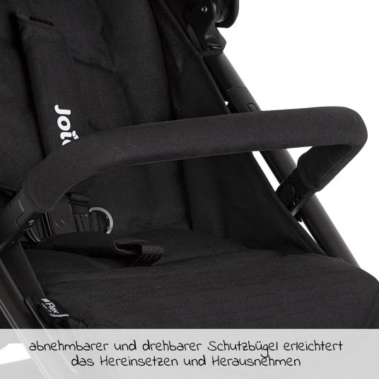joie Buggy & Sportwagen Litetrax bis 22 kg belastbar mit Schieber-Ablagefach inkl. Insektenschutz & Regenschutz - Shale