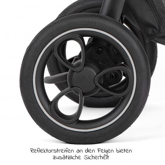joie Buggy & Sportwagen Litetrax Pro bis 22 kg belastbar mit Schieber-Ablagefach inkl. Insektenschutz & Regenschutz - Pebble