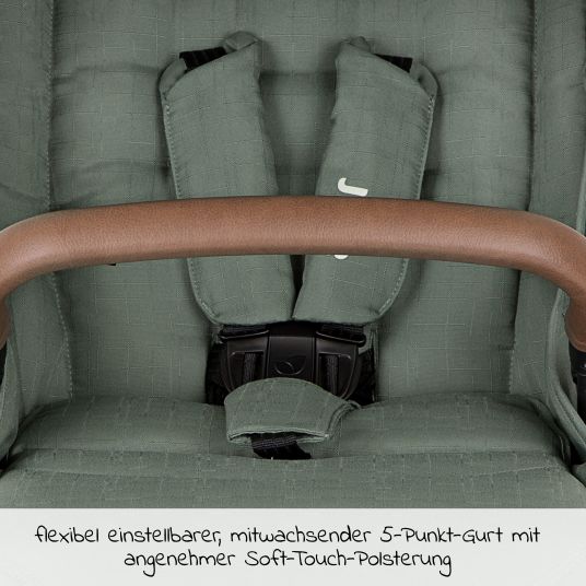 joie Buggy & Sportwagen Litetrax Pro bis 22 kg belastbar mit Schieber-Ablagefach & Regenschutz - Laurel
