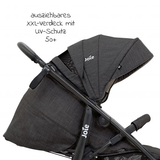 joie Buggy & Sportwagen Mytrax Flex mit Komfort-Federung, Getränkehalter & Regenschutz bis 22 kg - Pavement