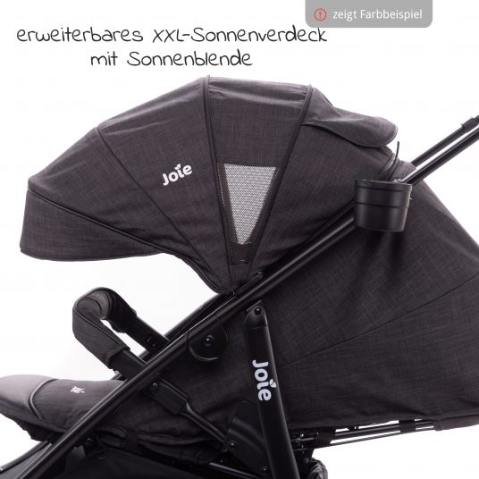 joie Buggy & Stroller Mytrax with pneumatic tires, cup holder & rain cover - Deep Sea