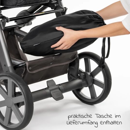 joie Buggy & stroller Mytrax with pneumatic tires, cup holder, rain cover, footmuff & hand muff - Pavement