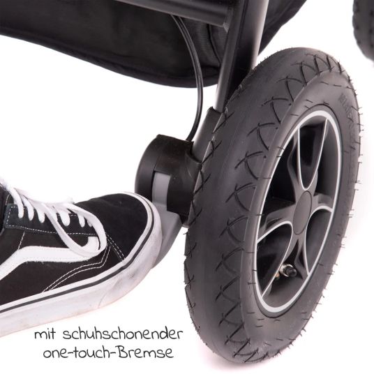 joie Passeggino e carrozzina Mytrax con pneumatici, portabicchieri e parapioggia - Flanella grigia