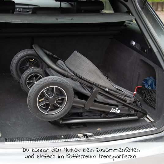 joie Buggy & Sportwagen Mytrax mit Luftreifen, Getränkehalter & Regenschutz - Gray Flannel