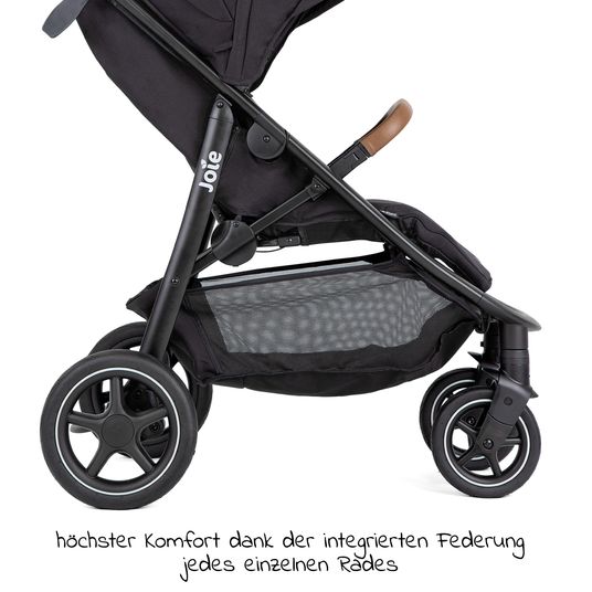 joie Buggy & pushchair Mytrax Pro up to 22 kg load capacity with telescopic push bar, cup holder & rain cover - Shale