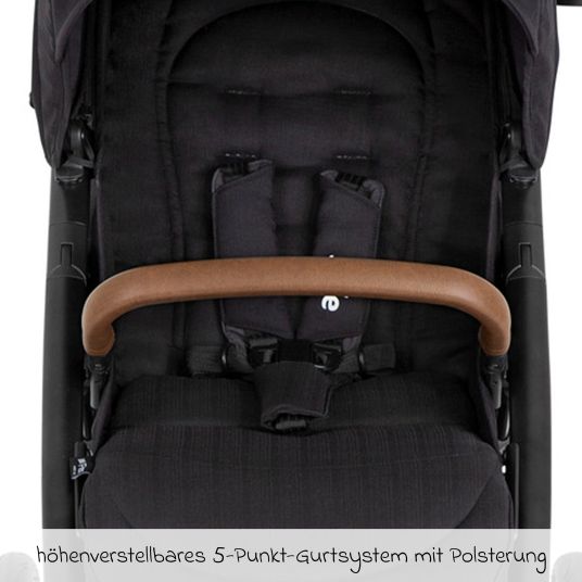 joie Buggy & Sportwagen Mytrax Pro inkl. Fußsack - bis 22 kg belastbar mit Teleskopschieber, Getränkehalter & Regenschutz - Shale