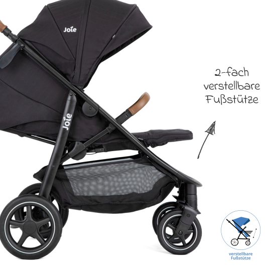 joie Buggy & Sportwagen Mytrax Pro inkl. Fußsack - bis 22 kg belastbar mit Teleskopschieber, Getränkehalter & Regenschutz - Shale