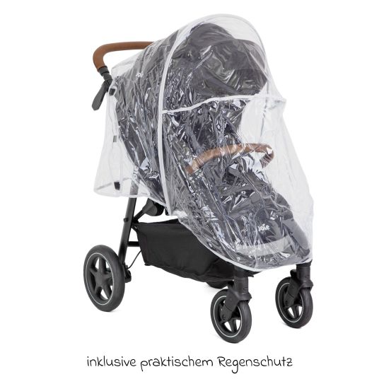 joie Buggy & Sportwagen Mytrax Pro inkl. Fußsack - bis 22 kg belastbar mit Teleskopschieber, Getränkehalter & Regenschutz - Shale