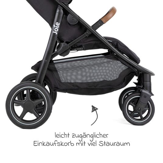 joie Buggy & Sportwagen Mytrax Pro inkl. Fußsack - bis 22 kg belastbar mit Teleskopschieber, Getränkehalter & Regenschutz - Shale