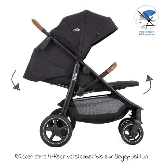 joie Buggy & Sportwagen Mytrax Pro inkl. Fußsack - bis 22 kg belastbar mit Teleskopschieber, Getränkehalter & Regenschutz - Shale