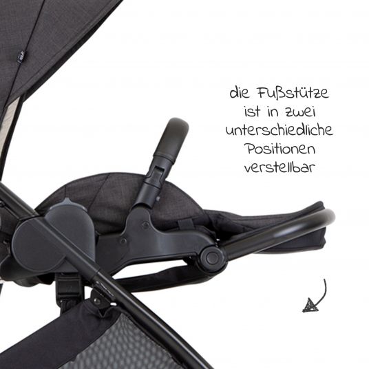 joie Buggy & Sportwagen Versatrax bis 22 kg belastbar - umsetzbare Sitzeinheit, Adapter inkl. Insektenschutz & XXL-Zubehörpaket - Shale