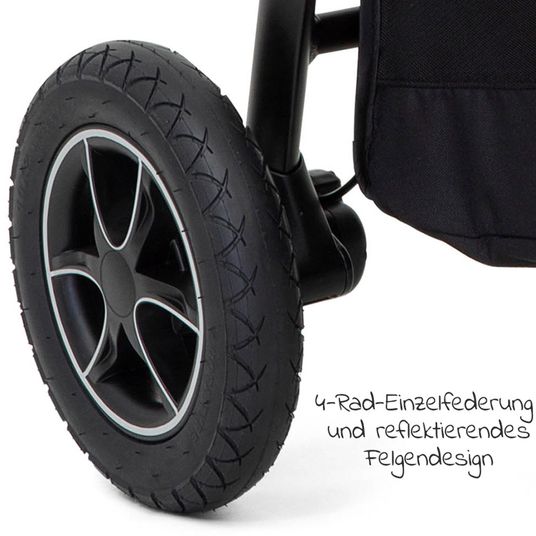 joie Buggy & Sportwagen Versatrax bis 22 kg belastbar - umsetzbare Sitzeinheit, Adapter & Regenschutz - Gray Flannel