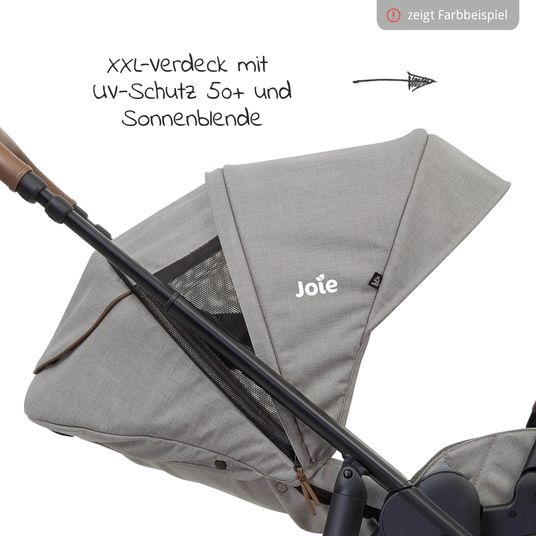 joie Buggy & stroller Versatrax loadable up to 22 kg - convertible seat unit, adapter, & rain cover - Laurel