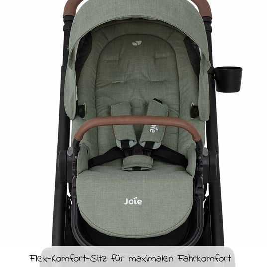 joie Buggy & Sportwagen Versatrax bis 22 kg belastbar - umsetzbare Sitzeinheit, Adapter & Regenschutz - Laurel