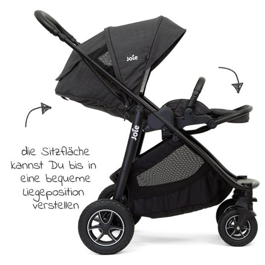 joie Buggy & stroller Versatrax loadable up to 22 kg - convertible seat unit, adapter, & rain cover - Pavement