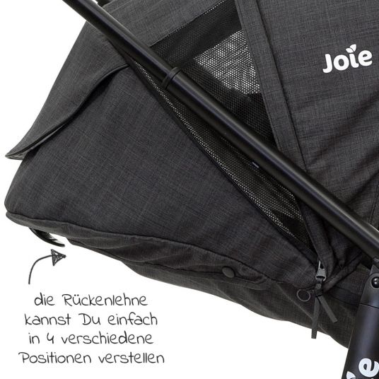 joie Passeggino Versatrax fino a 22 kg - unità di seduta convertibile, adattatore e parapioggia - Pavement