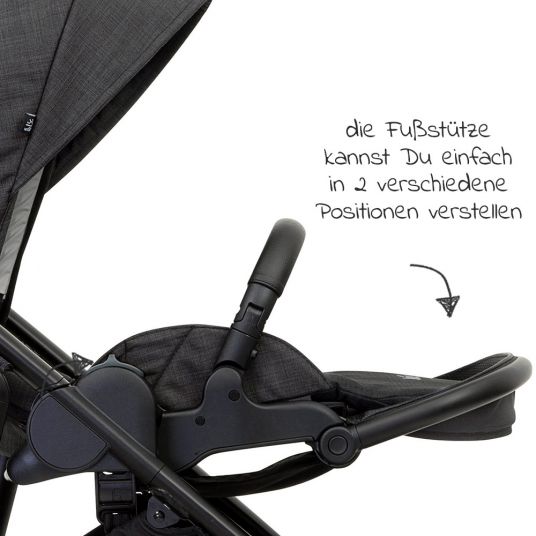 joie Buggy & Sportwagen Versatrax bis 22 kg belastbar - umsetzbare Sitzeinheit, Adapter, & Regenschutz - Pavement