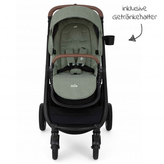 joie Buggy & stroller Versatrax loadable up to 22 kg- convertible seat unit, rain cover, footmuff & hand muff - Laurel