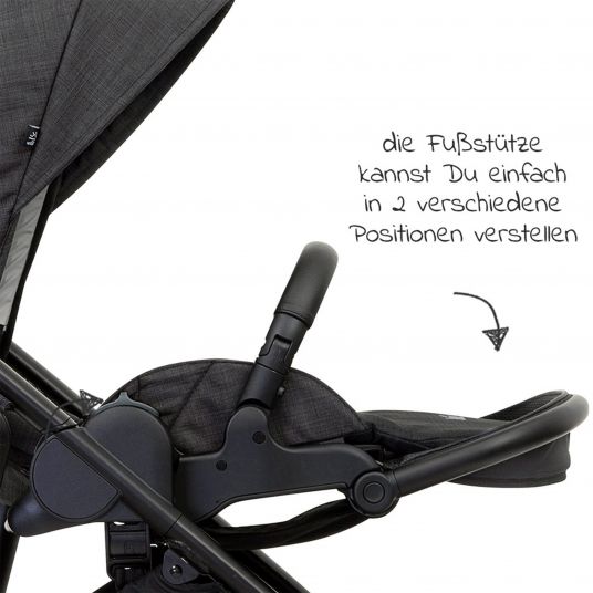 joie Passeggino Versatrax fino a 22 kg - unità di seduta convertibile, parapioggia, coprigambe e manopola - Pavement