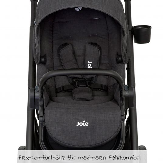 joie Passeggino Versatrax fino a 22 kg - unità di seduta convertibile, parapioggia, coprigambe e manopola - Pavement