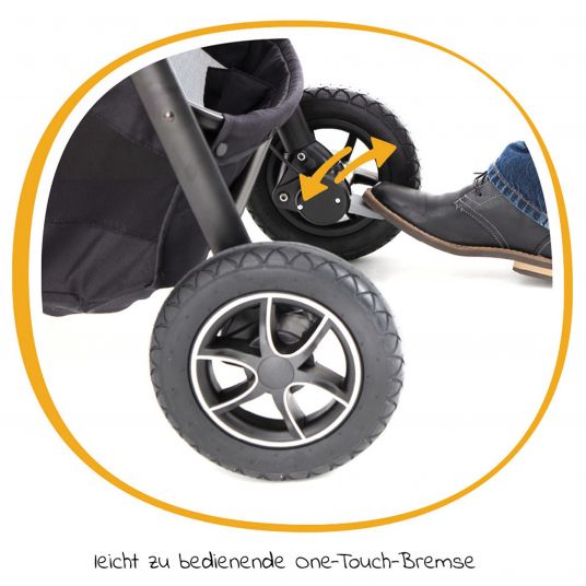 joie Buggy & Sportwagen Versatrax bis 22 kg belastbar- umsetzbare Sitzeinheit, Regenschutz, Fußsack & Handmuff - Pavement