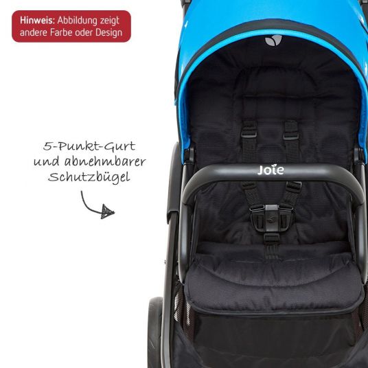 joie Sibling carriage Evalite Duo incl. rain protection - Cherry