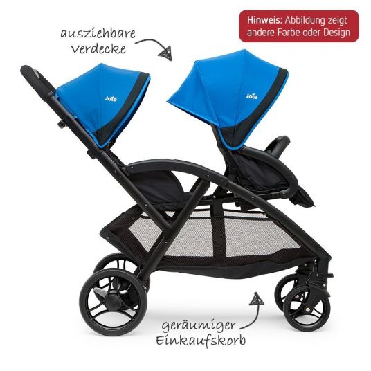 joie Sibling carriage Evalite Duo incl. rain cover - Two Tone Black