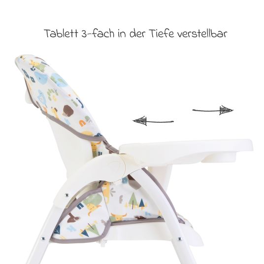joie Highchair Mimzy Snacker usable from 6 months small foldable only 6.3 kg light - Alphabet