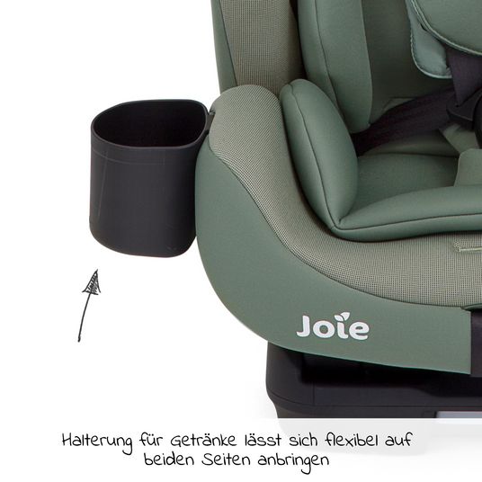 joie Kindersitz Bold R Gruppe 1/2/3 - ab 9 Monate - 12 Jahre (9-36 kg) mit Isofix inkl. Getränkehalter - Laurel