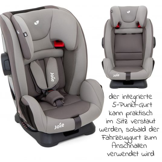 joie Child seat Fortifi R Group 1/2/3 - from 12 months - 12 years (9-36 kg) incl. Car - Organizer - Dark Peweter
