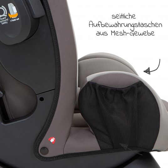 joie Child seat Fortifi R Group 1/2/3 - from 12 months - 12 years (9-36 kg) incl. Car - Organizer - Dark Peweter