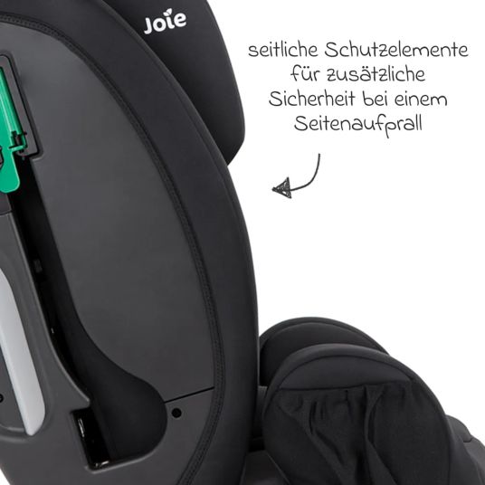 joie Seggiolino Fortifi R129 i-Size da 15 mesi a 12 anni (76 cm - 145 cm) con protezione per seggiolino auto - Shale