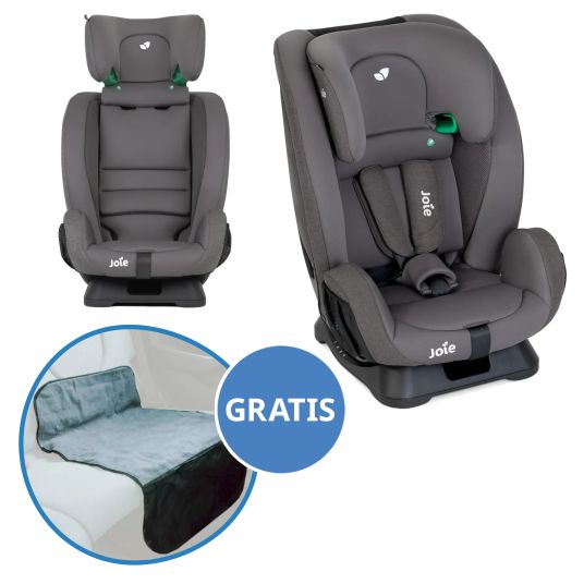 joie Fortifi R129 i-Size child seat from 15 months - 12 years (76 cm - 145 cm) incl. car seat protector - Thunder