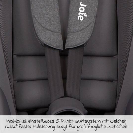 joie Fortifi R129 i-Size child seat from 15 months - 12 years (76 cm - 145 cm) incl. car seat protector - Thunder