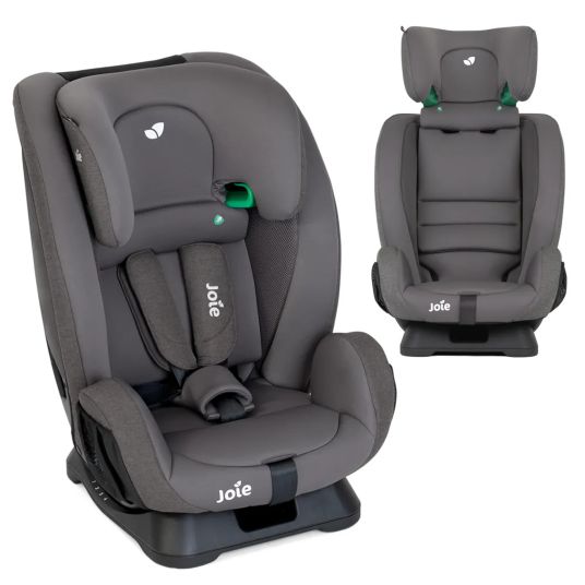 joie Fortifi R129 i-Size child seat from 15 months - 12 years (76 cm - 145 cm) incl. car seat protector - Thunder