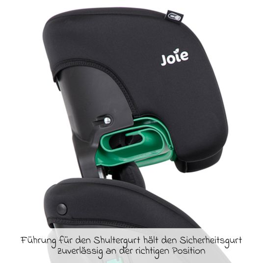 joie Child seat Fortifi R129 i-Size from 15 months - 12 years (76 cm - 145 cm) incl. backrest protection Cover Me - Shale