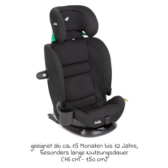 joie Kindersitz i-Bold R129 i-Size ab 15 Monate - 12 Jahre (76 cm - 150 cm) mit Isofix, Top-Tether & Getränkehalter - Shale