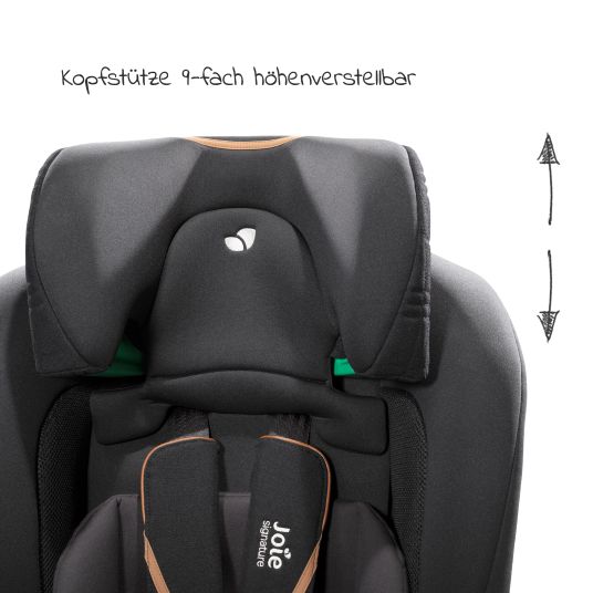 joie Child seat i-Plenti i-Size from 15 months - 12 years (76 cm - 150 cm) incl. Isofix & Top Tether - Signature - Eclipse